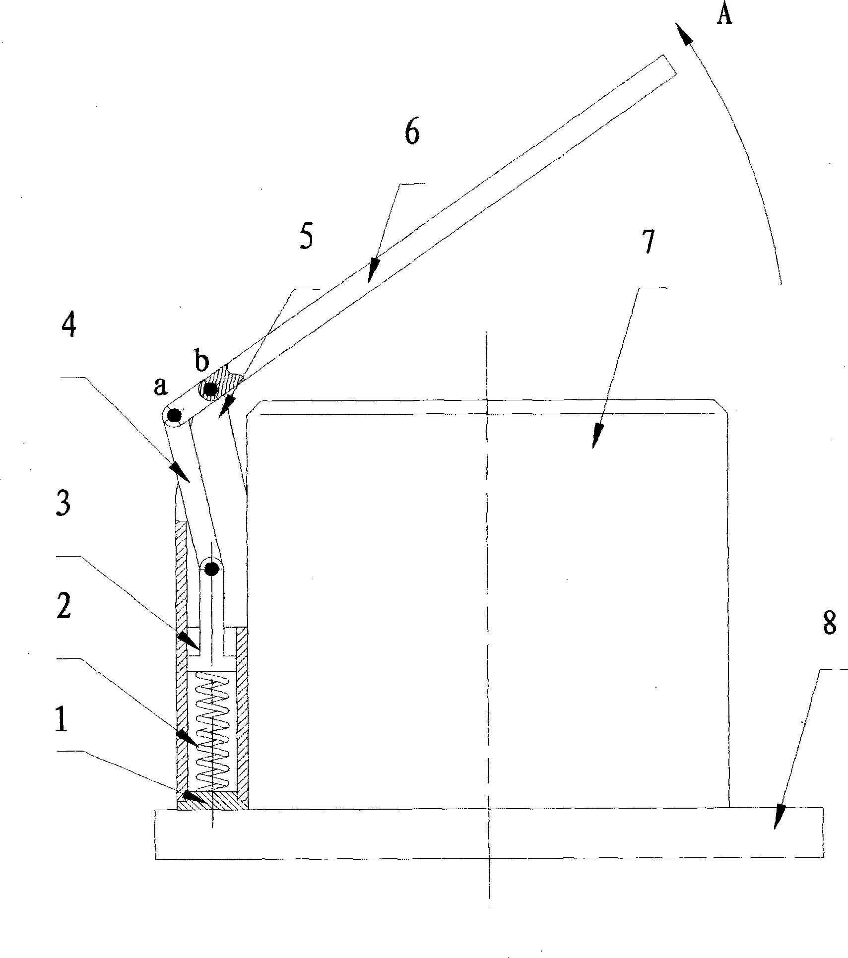 Cover turnover type flame preventing device for connector capable of dismounting and dropping