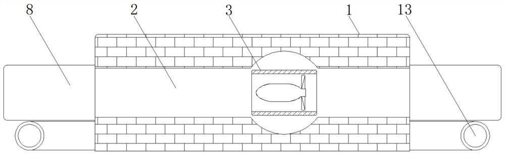 A turbine steering device for single-storage bidirectional tidal power generation