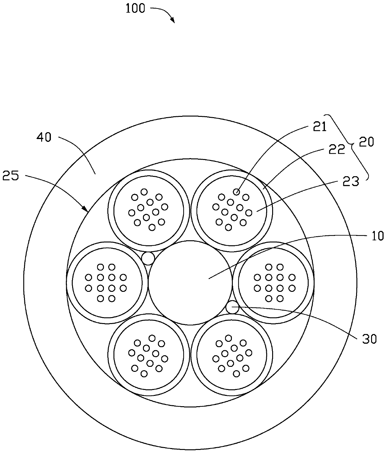 Air-blowing micro-cable and manufacturing method