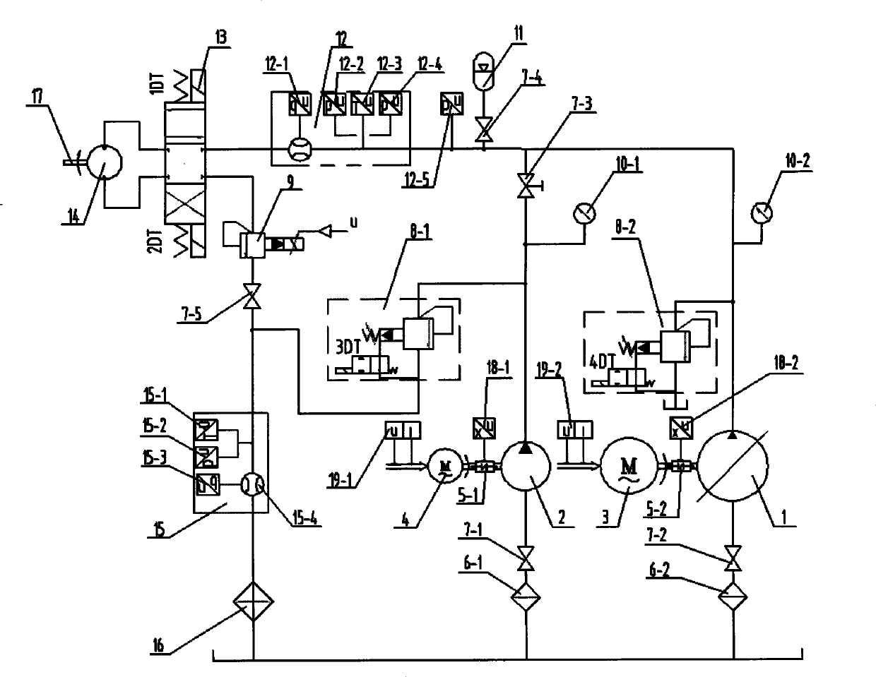 Experimental apparatus and method for obtaining multi-source diagnostic information of hydraulic equipment