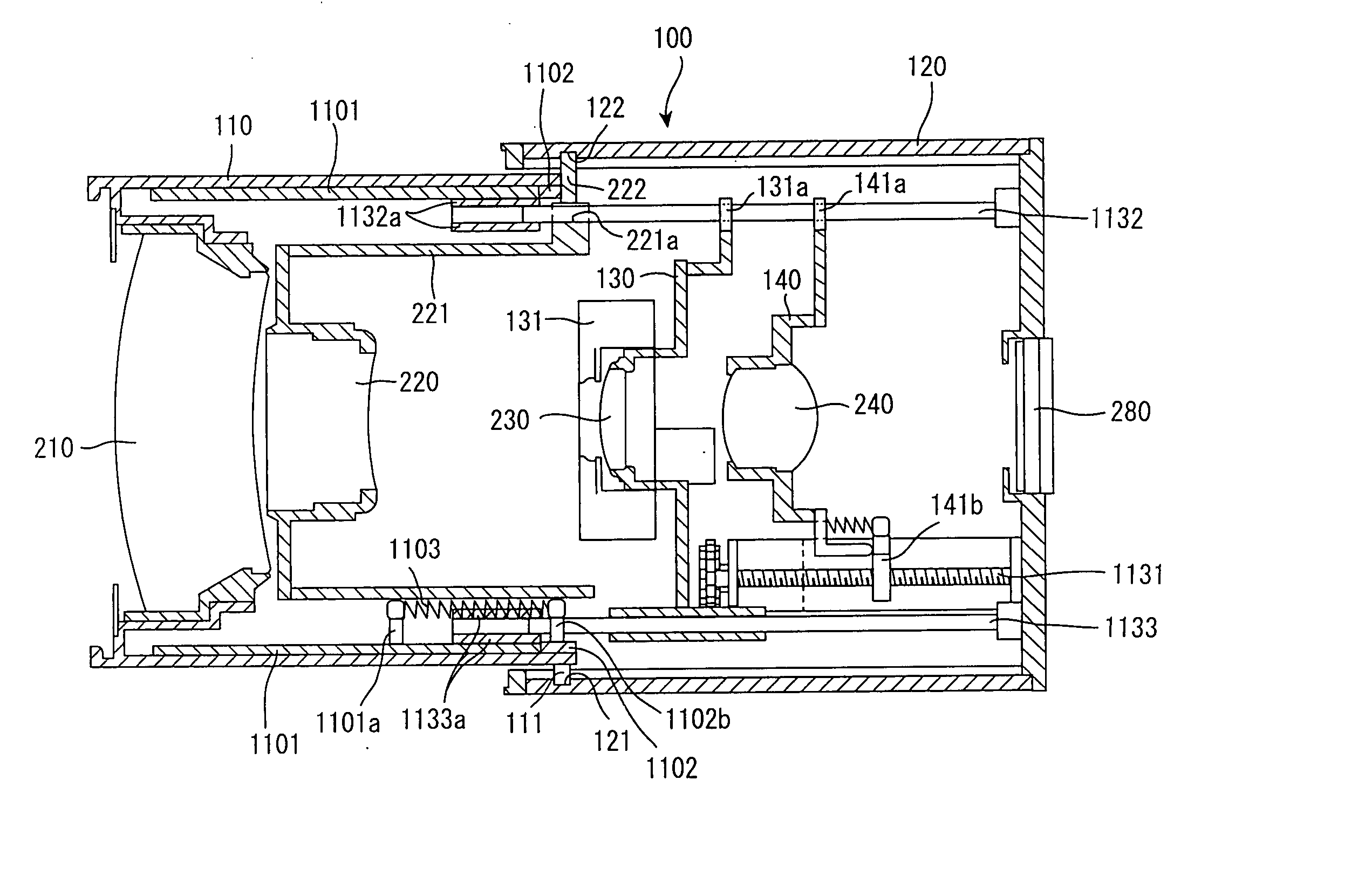 Lens barrel and image taking apparatus