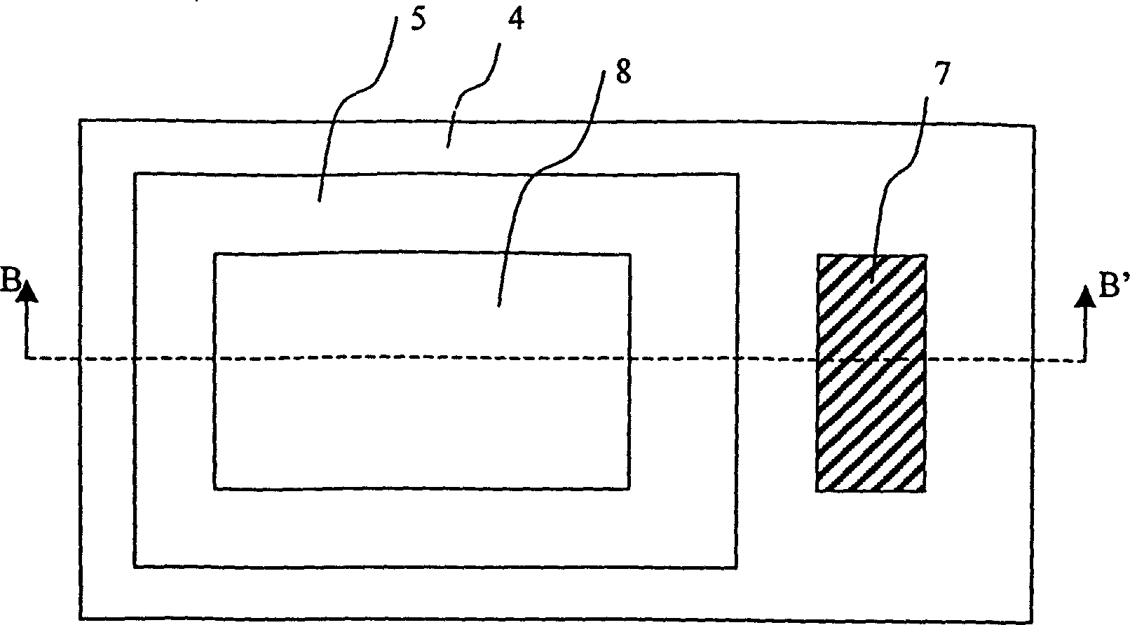Structure of LED electrode and producing method