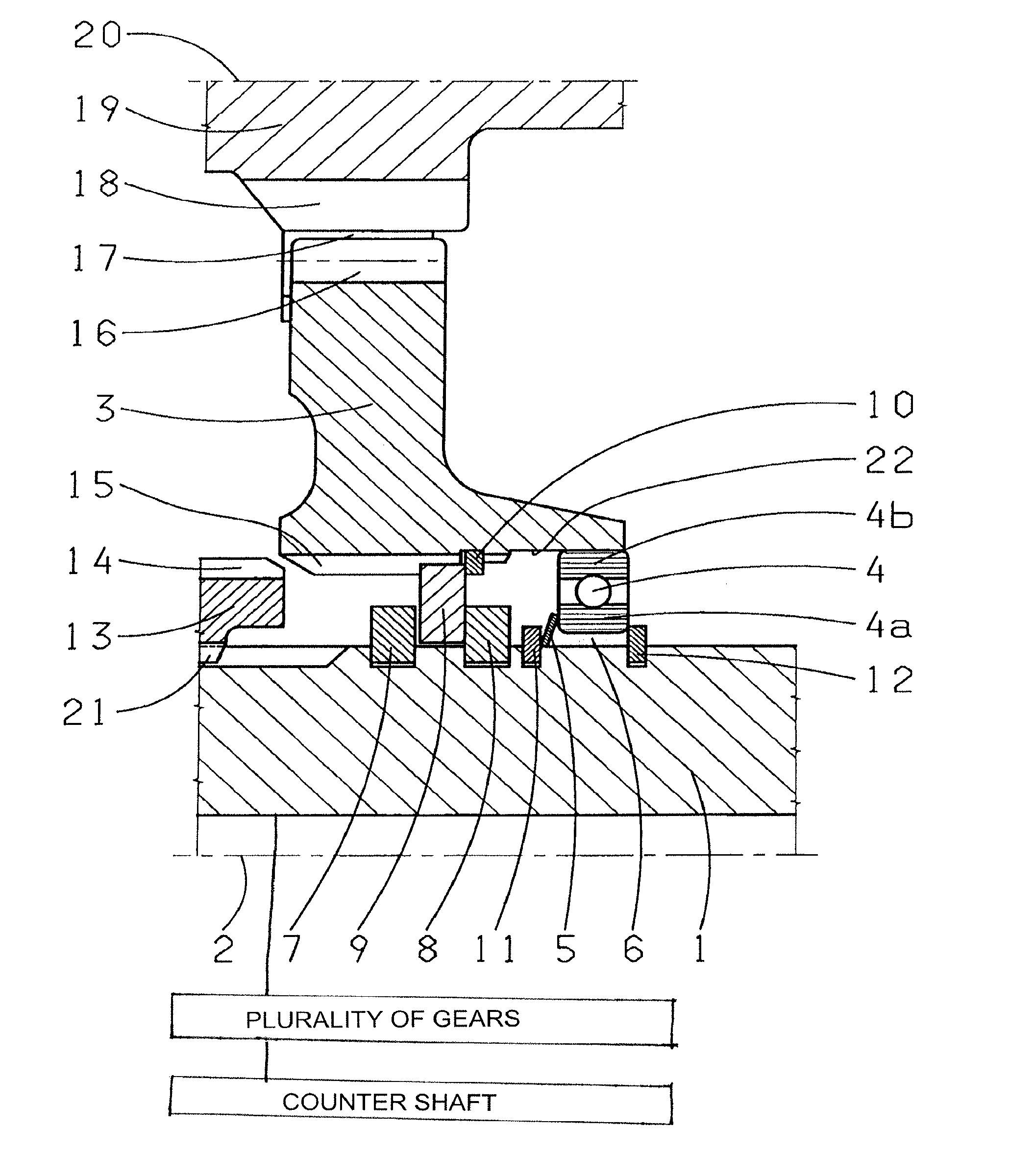 Device for reducing rattling noises in variable-speed transmissions