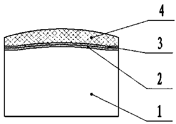 Circular-arch-shaped polycrystalline diamond composite sheet preparing method