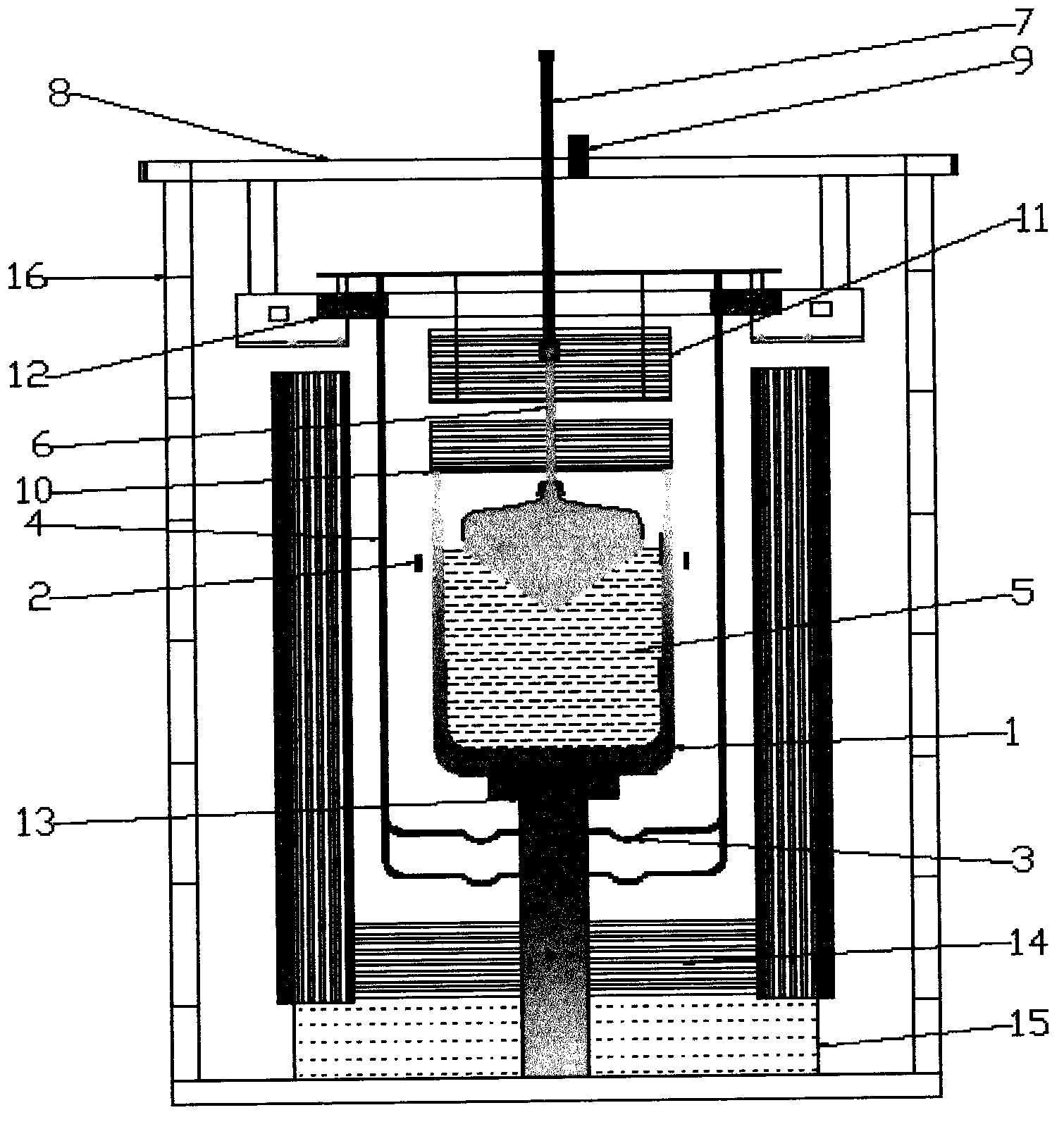 Preparation method of large-size sapphire crystal dynamic temperature field