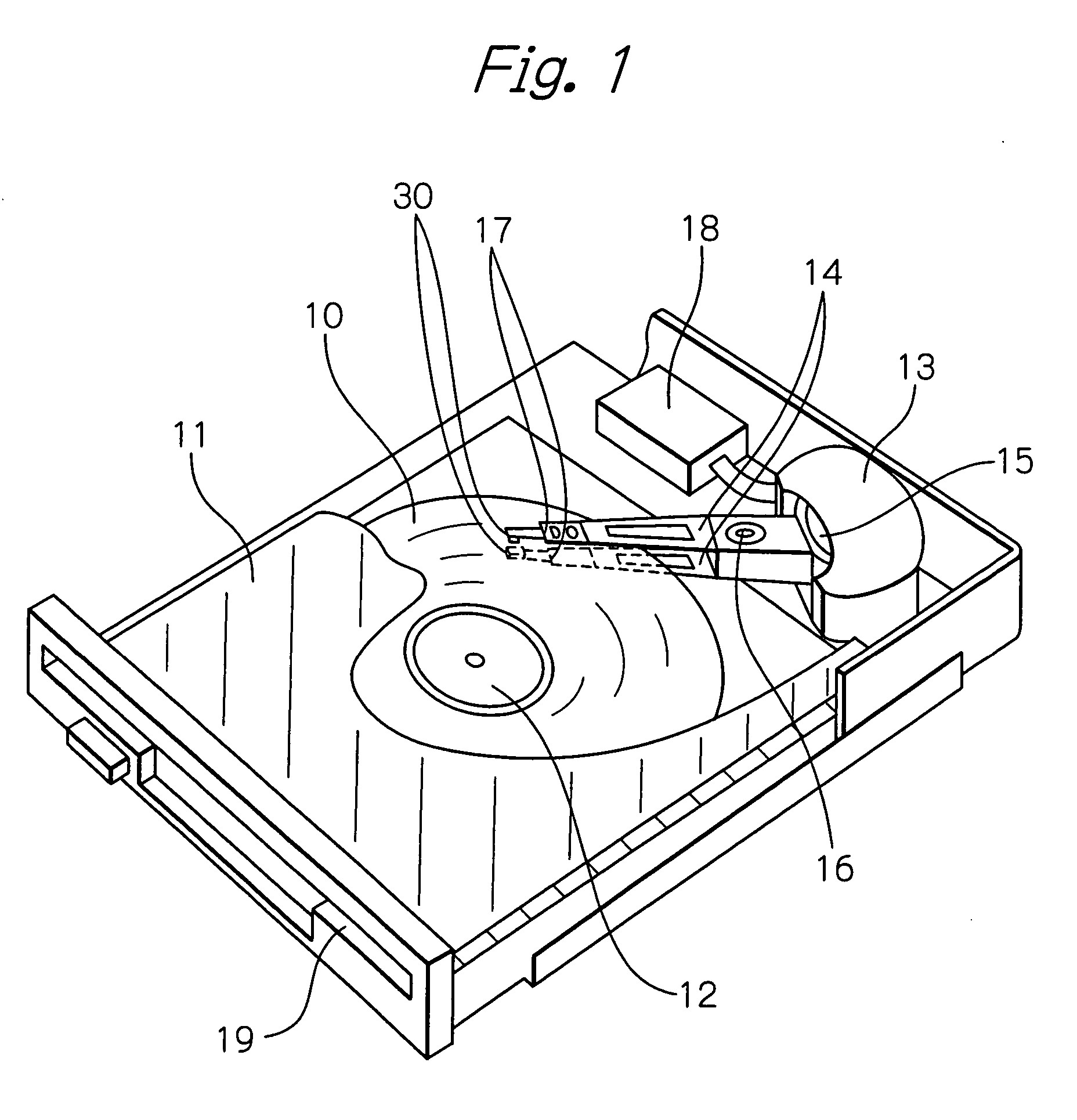 Thin-film magnetic head with closure and magnetic recording apparatus