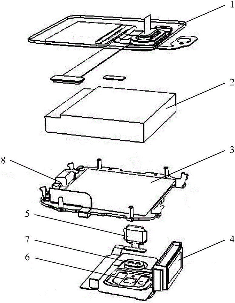 Smart watch component arrangement structure