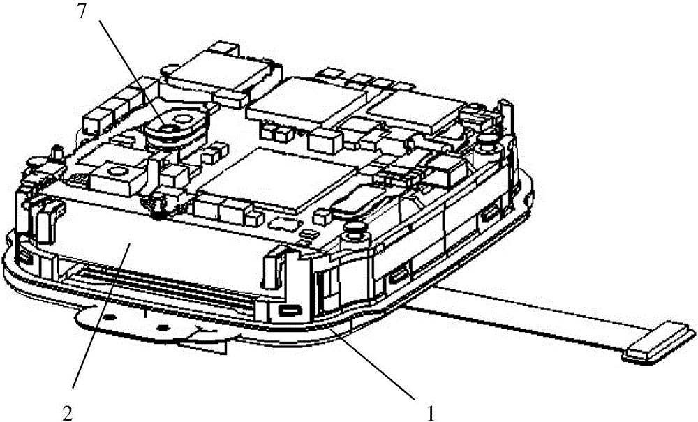 Smart watch component arrangement structure