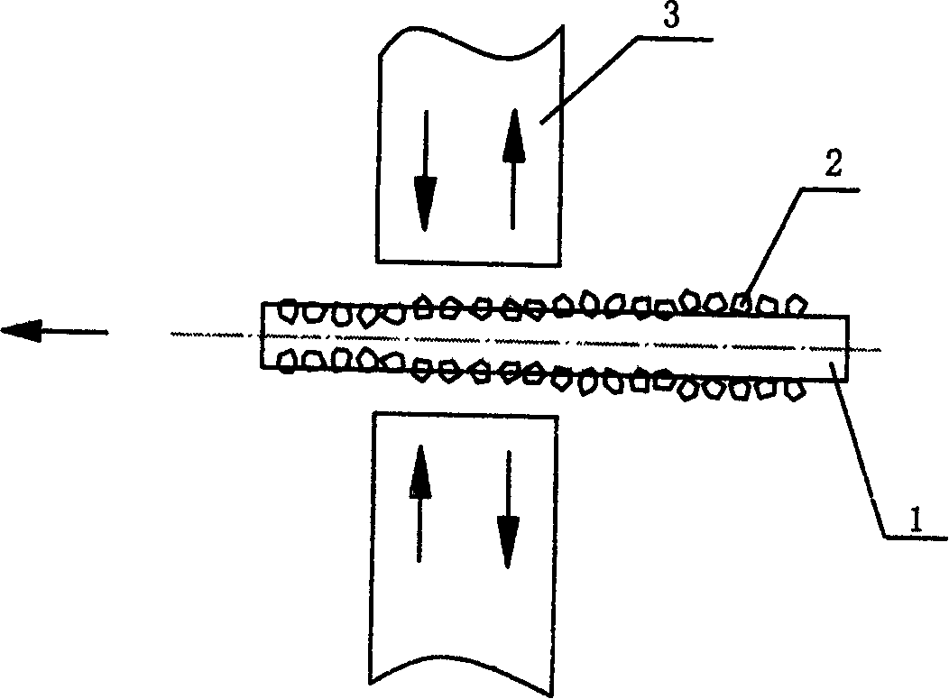 Process and apparatus for producing highly wear resistant diamond cutting wires