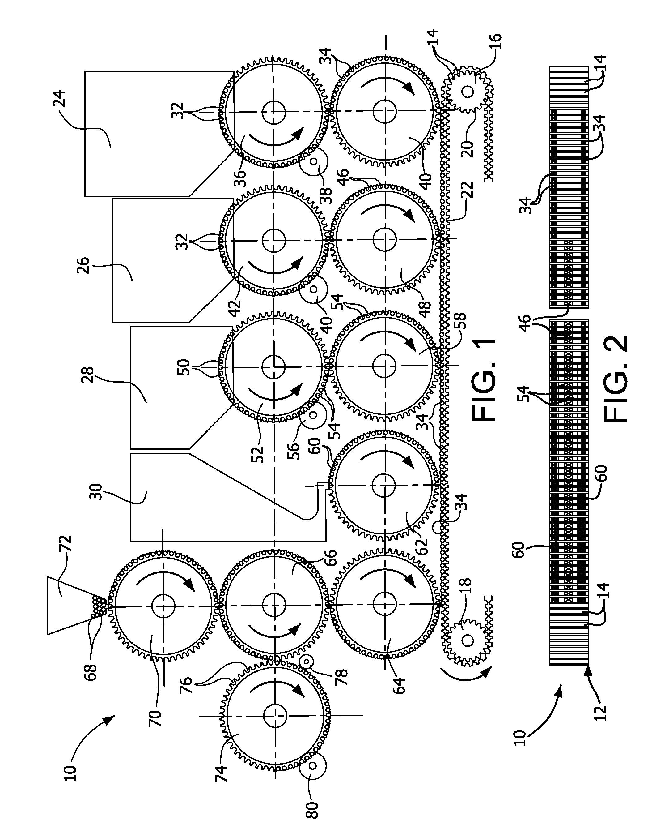 Compound horizontal filter assembly machine and process