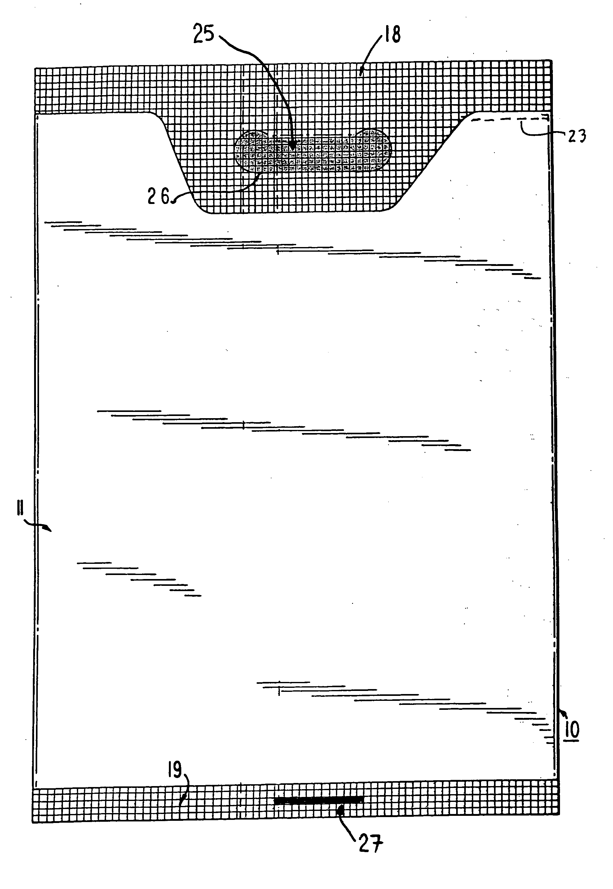 Closure device for, and method for closing, bag for food products