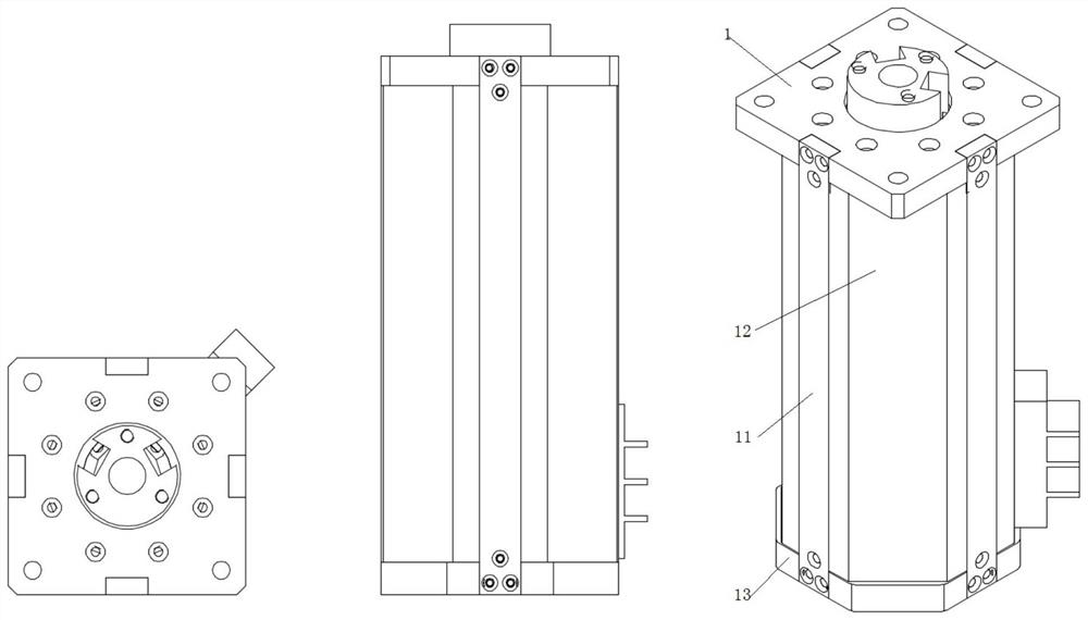 Wireless power transmission collector ring with compact structure