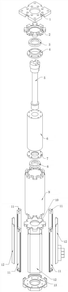 Wireless power transmission collector ring with compact structure