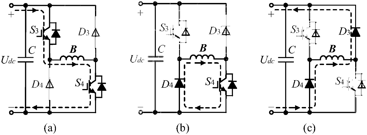 Switch reluctance motor system based on double-bus split current sampling