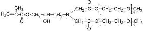 A polycarboxylate water reducer macromonomer terminal alkenyl ester structure double-tailed polyoxyethylene ether and its preparation method