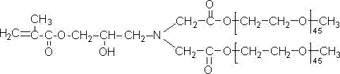 A polycarboxylate water reducer macromonomer terminal alkenyl ester structure double-tailed polyoxyethylene ether and its preparation method