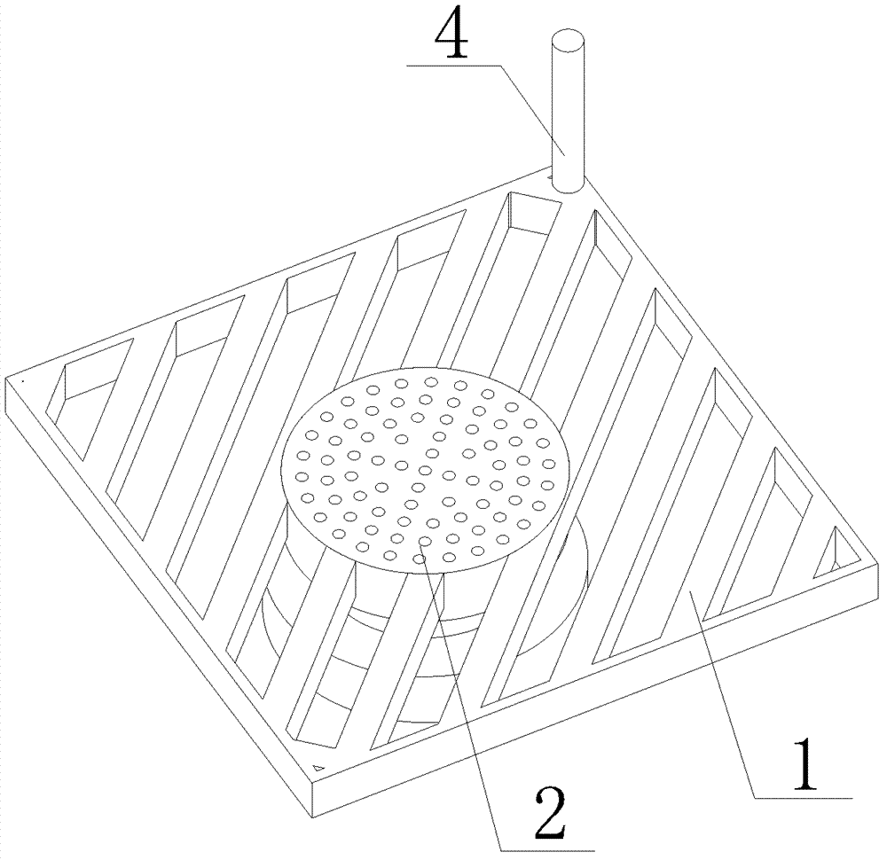 Sewer cover plate with auxiliary drainage set