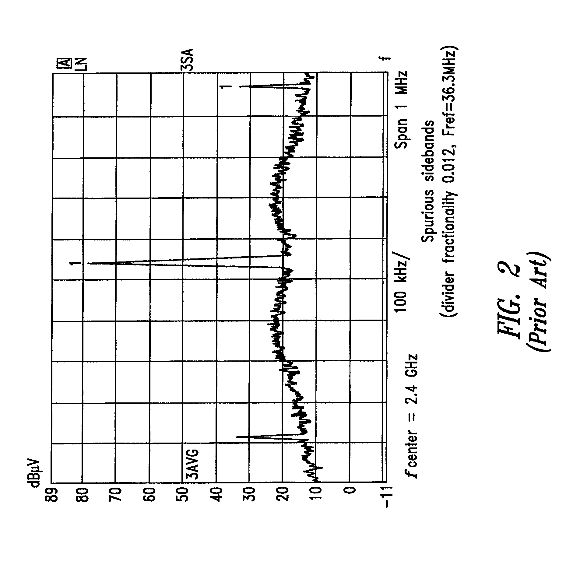 Frequency synthesizer circuit comprising a phase locked loop