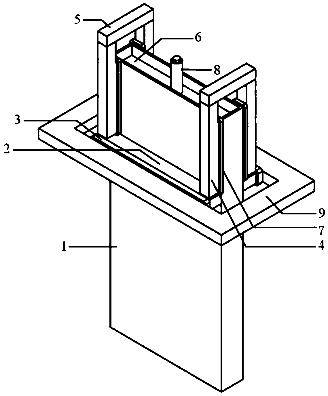 Independent adjustable combined electromagnetic braking device and method for controlling flowing of molten steel