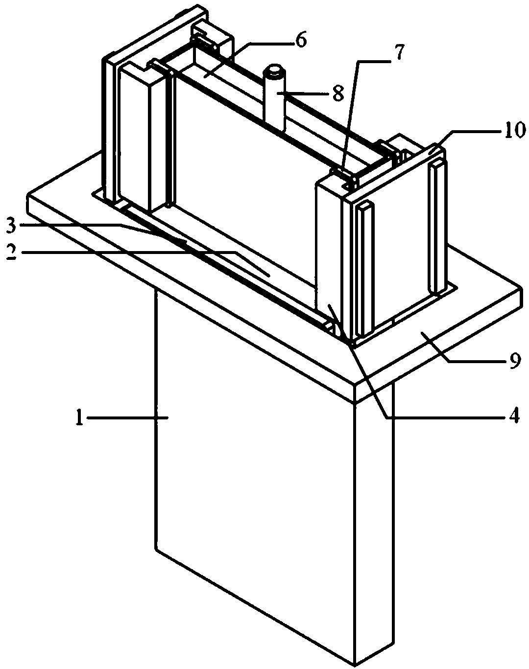 Independent adjustable combined electromagnetic braking device and method for controlling flowing of molten steel