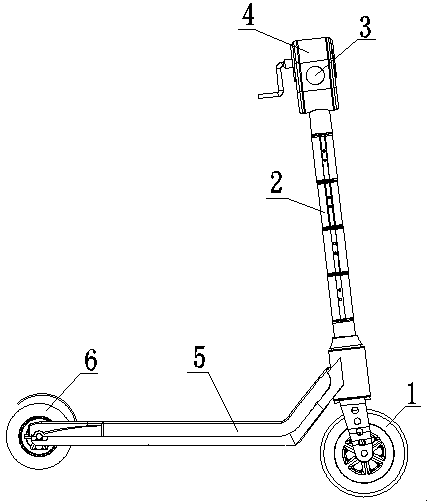 Foldable scooter and using method thereof
