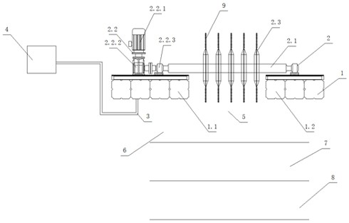 Arrangement type rotating disc aeration system suitable for river and lake treatment