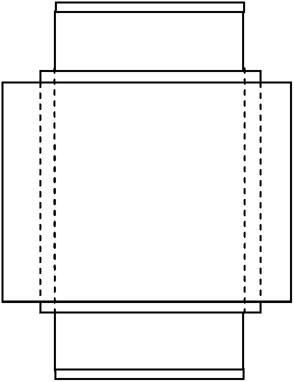 Heat dissipation method for intermediate frequency amorphous alloy shell type transformer