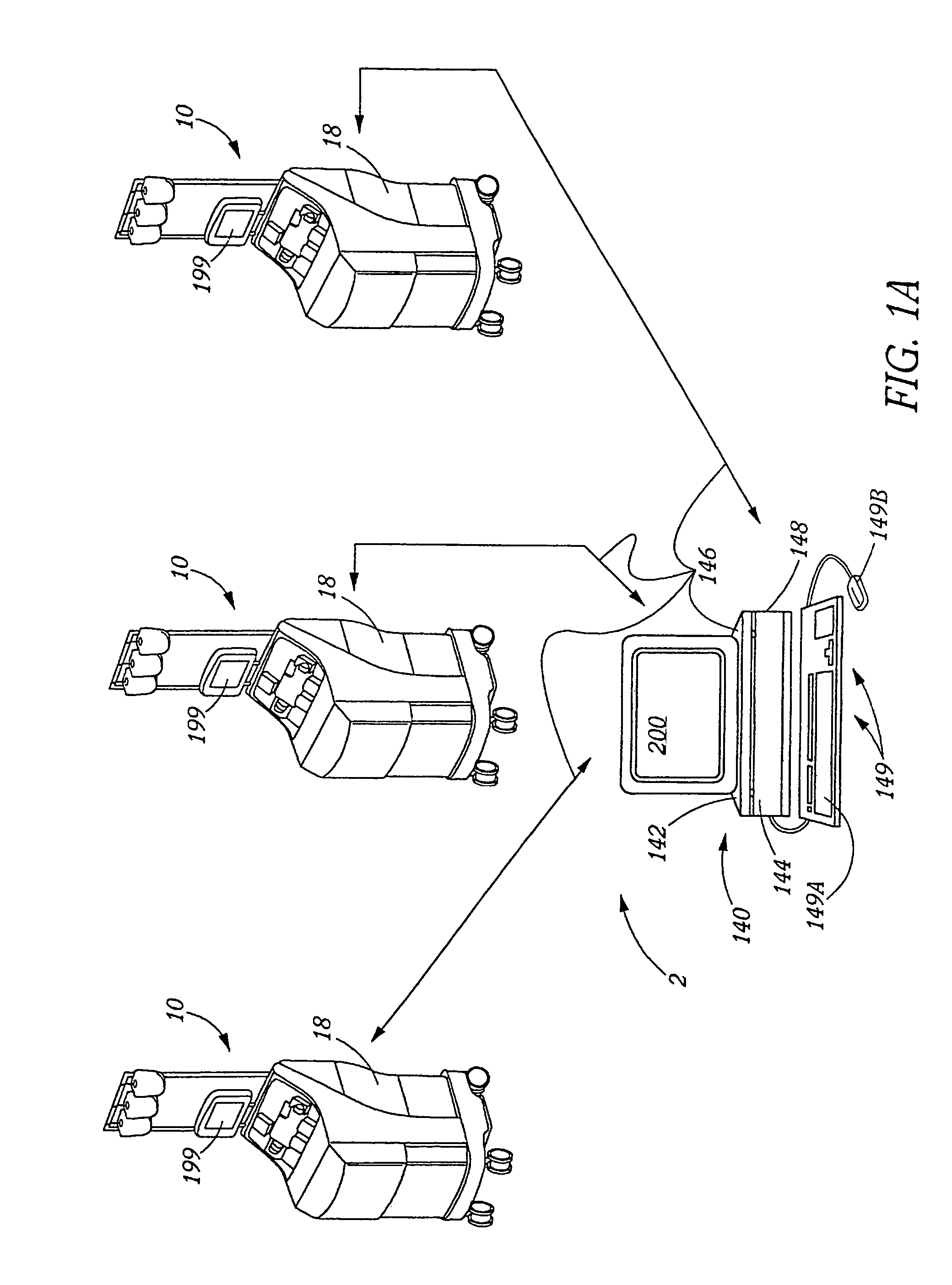 Blood processing information system with blood loss equivalency tracking
