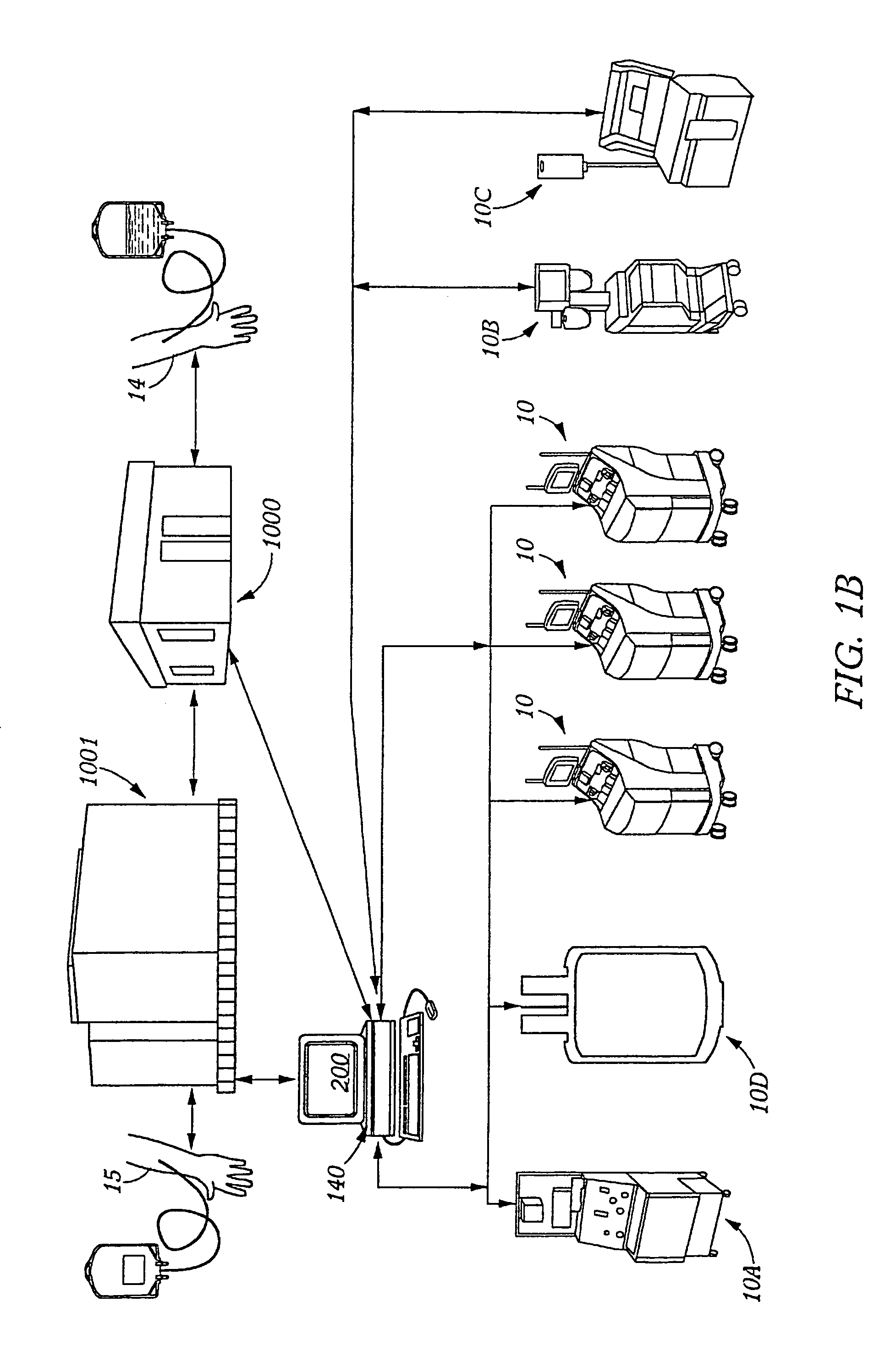 Blood processing information system with blood loss equivalency tracking
