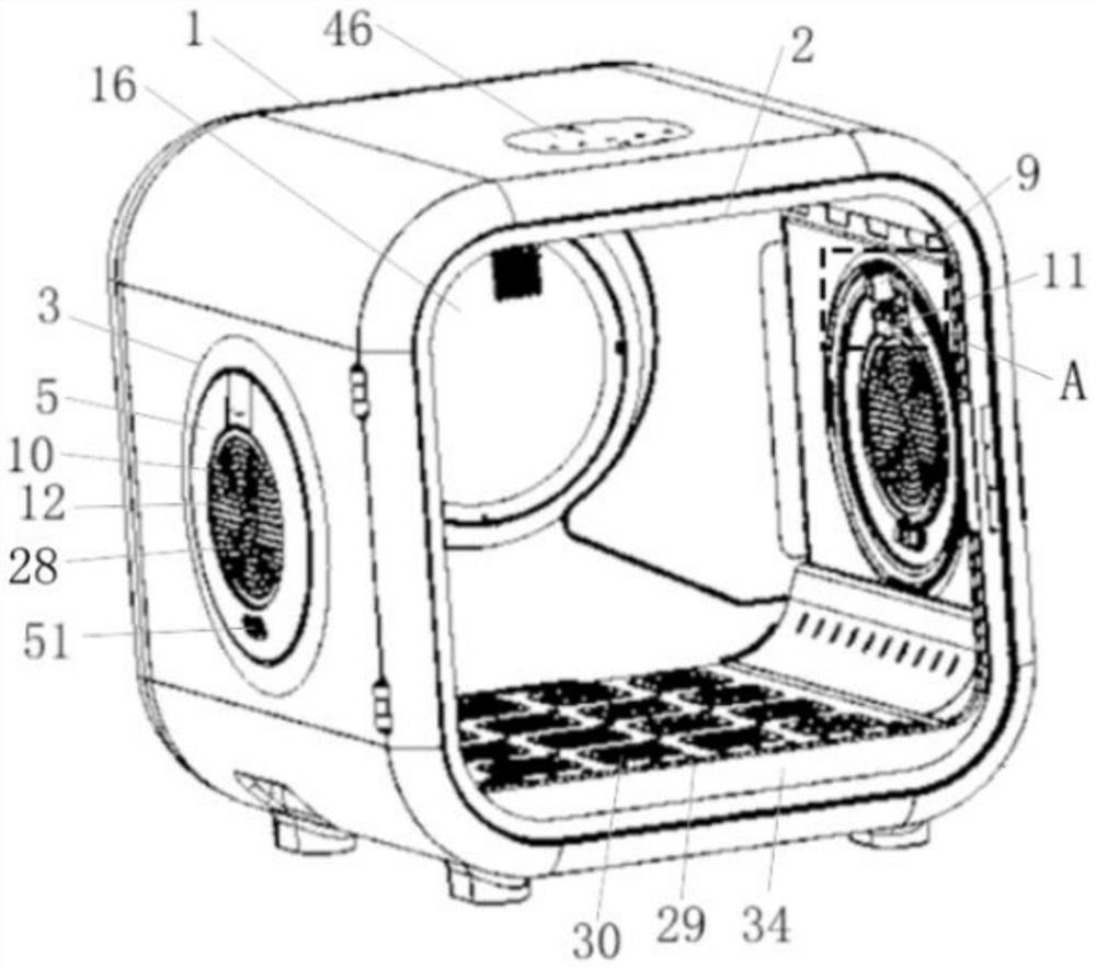 Drying machine with cat nests and disinfection function