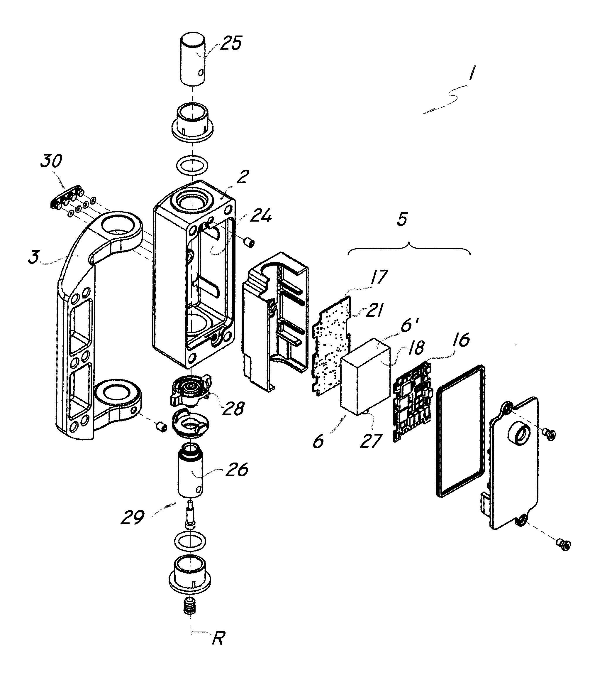 Electronic hinged safety switch