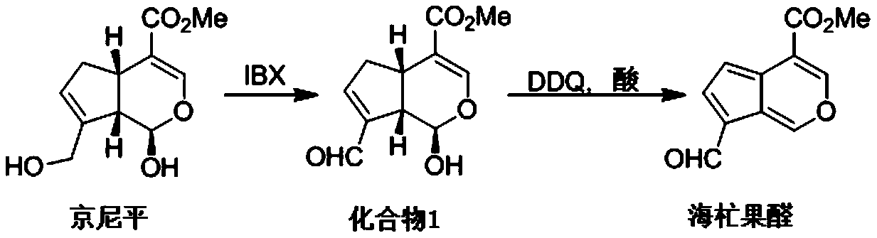 Method for fully synthesizing natural product cerbinal and application ofcerbinal