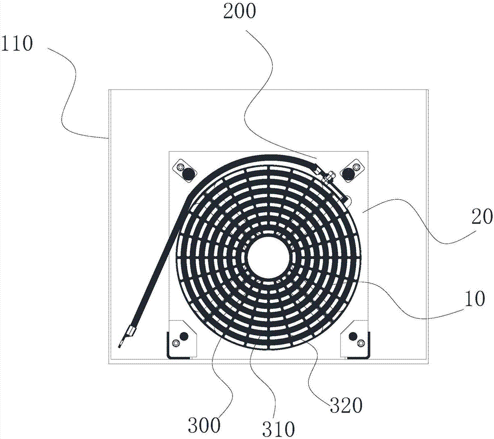 Heat radiation device for air reactor