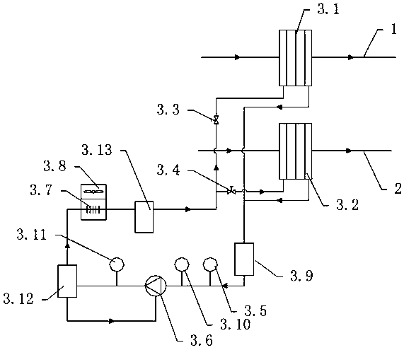 Double-air-channel central air-conditioning unit and control method thereof