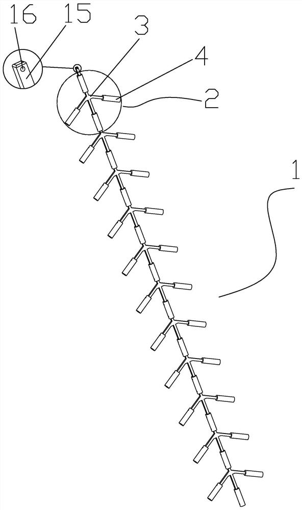 An anti-blocking material device and a screening machine with the same