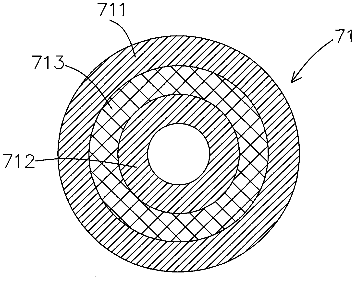 Pressure casting pre-buried type forming device of composite bottom pot