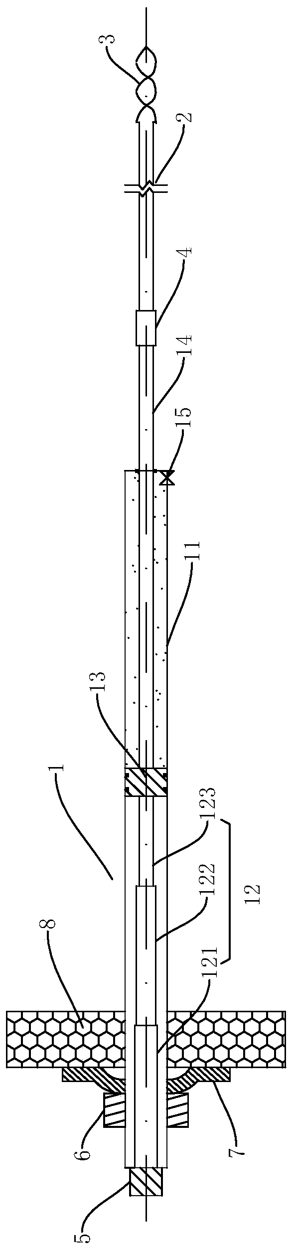 A detachable hydraulic anchor rod and its support method for steady-state pressure release
