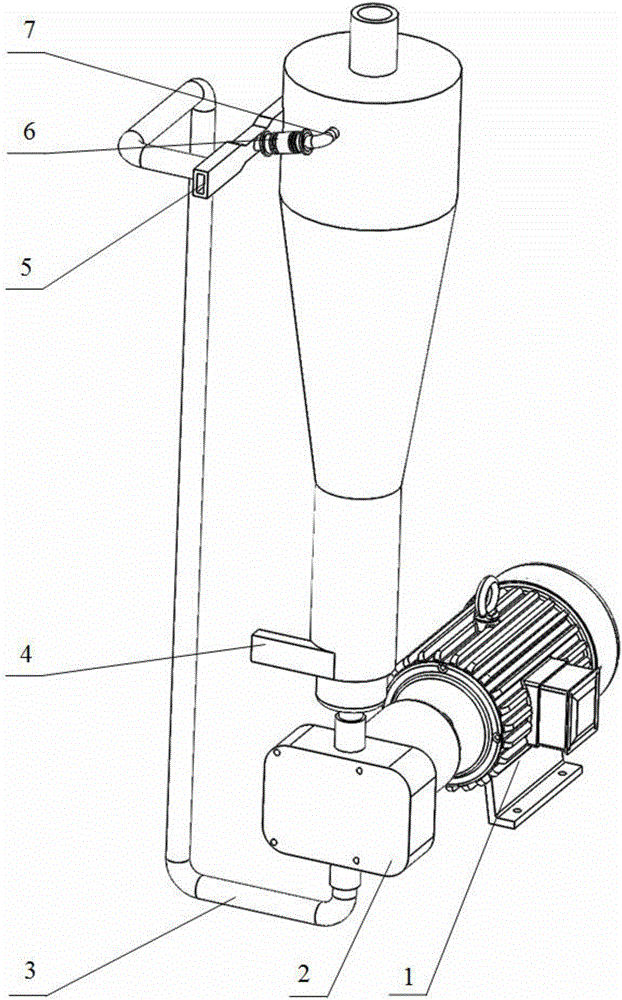 Double-phase rotating stream separation system