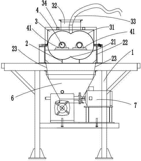 Double-arc sieving type light component separator with spraying function