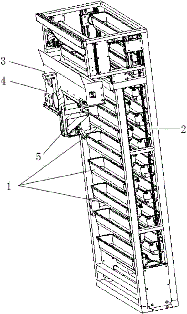 Conveying device of juice extractor