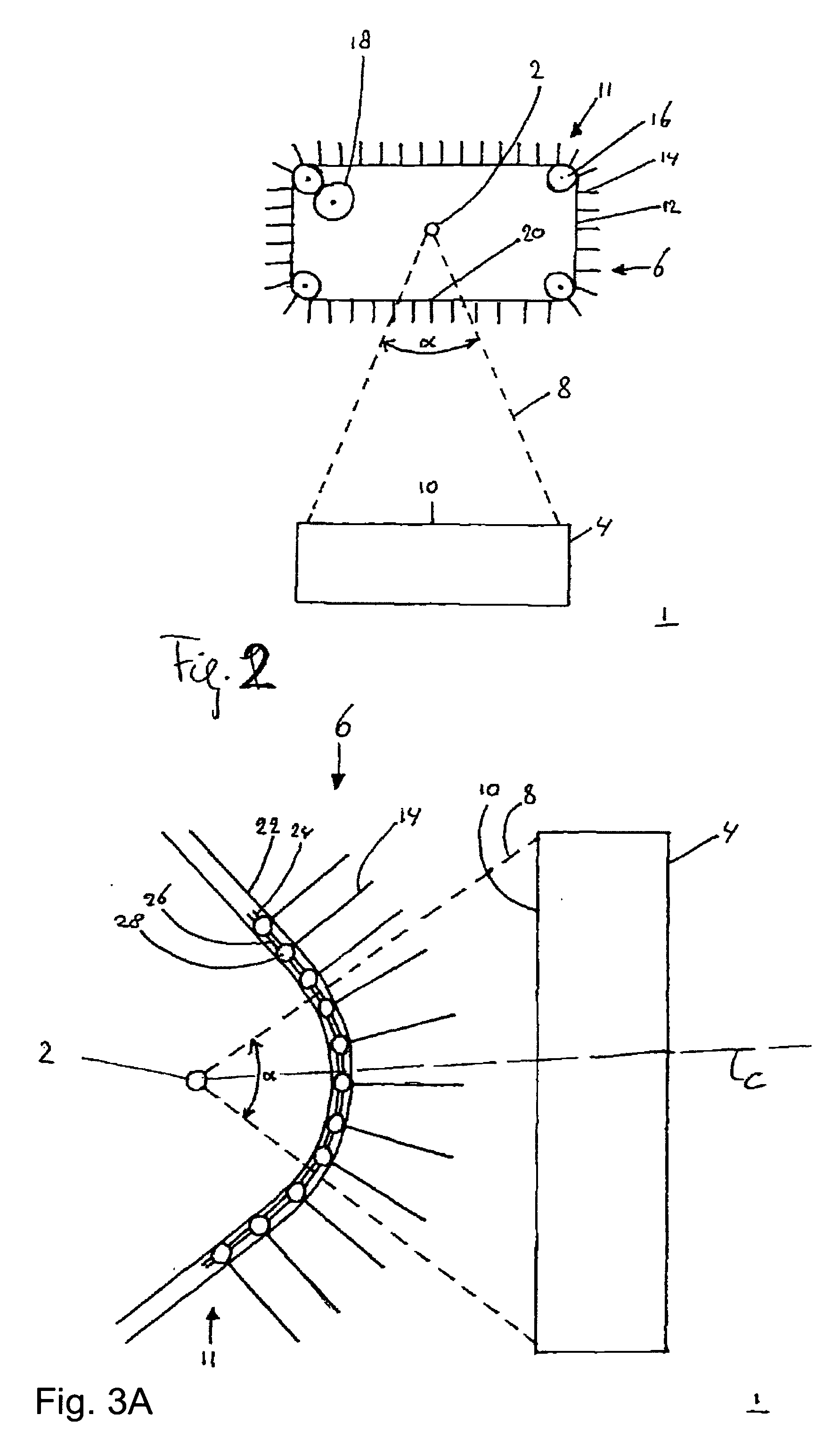 Apparatus including a radiation source, a filter system for filtering particles out of radiation emitted by the source, and a processing system for processing the radiation, a lithographic apparatus including such an apparatus, and a method of filtering particles o