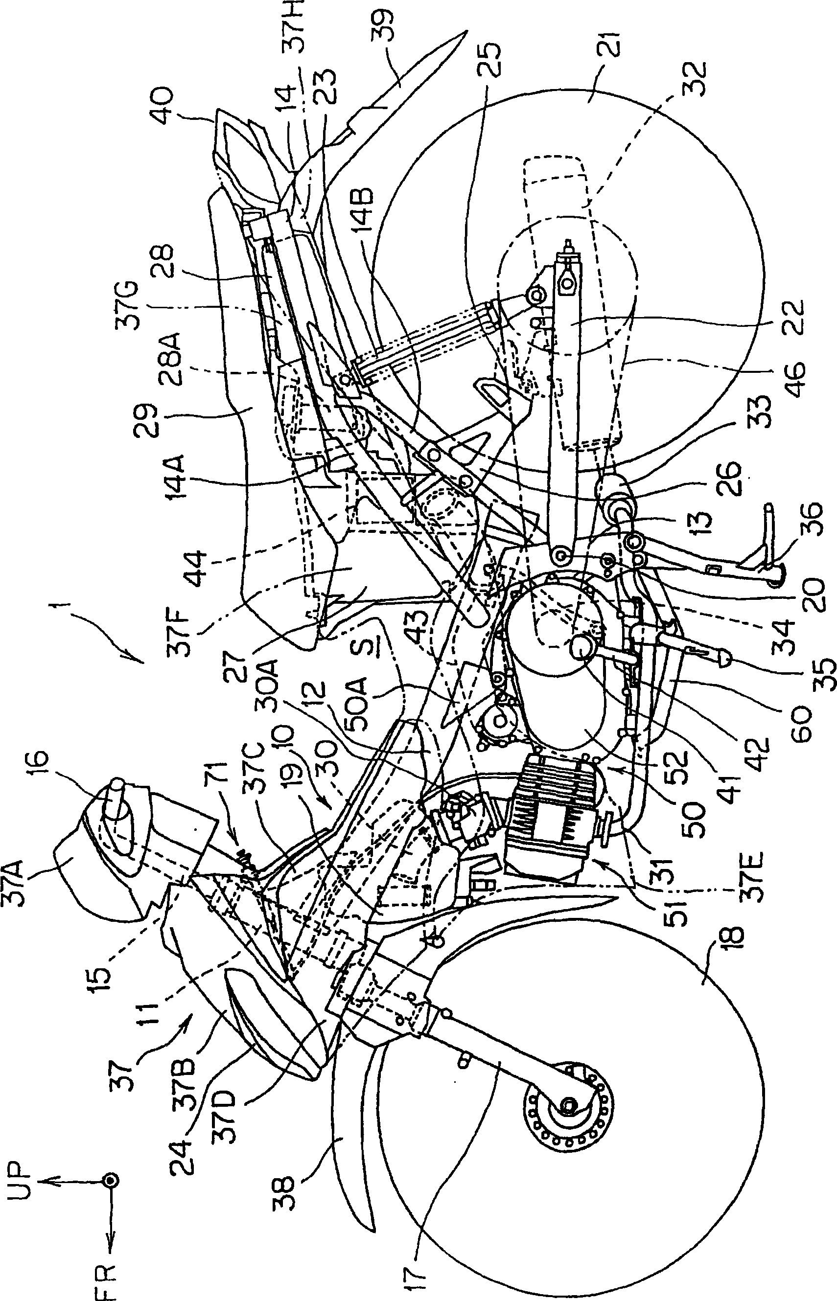 Saddle riding type vehicle