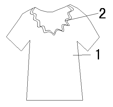 Water-proof short-sleeved clothes with wrinkled collar