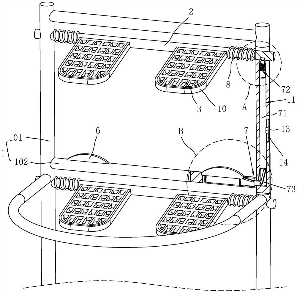 Safety fireproof system device for core tube construction of super high-rise building