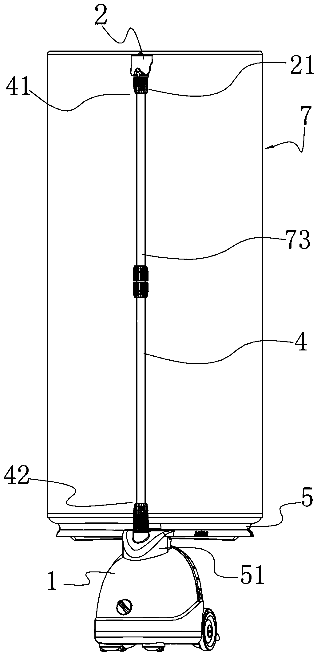 Side column type laundry dryer