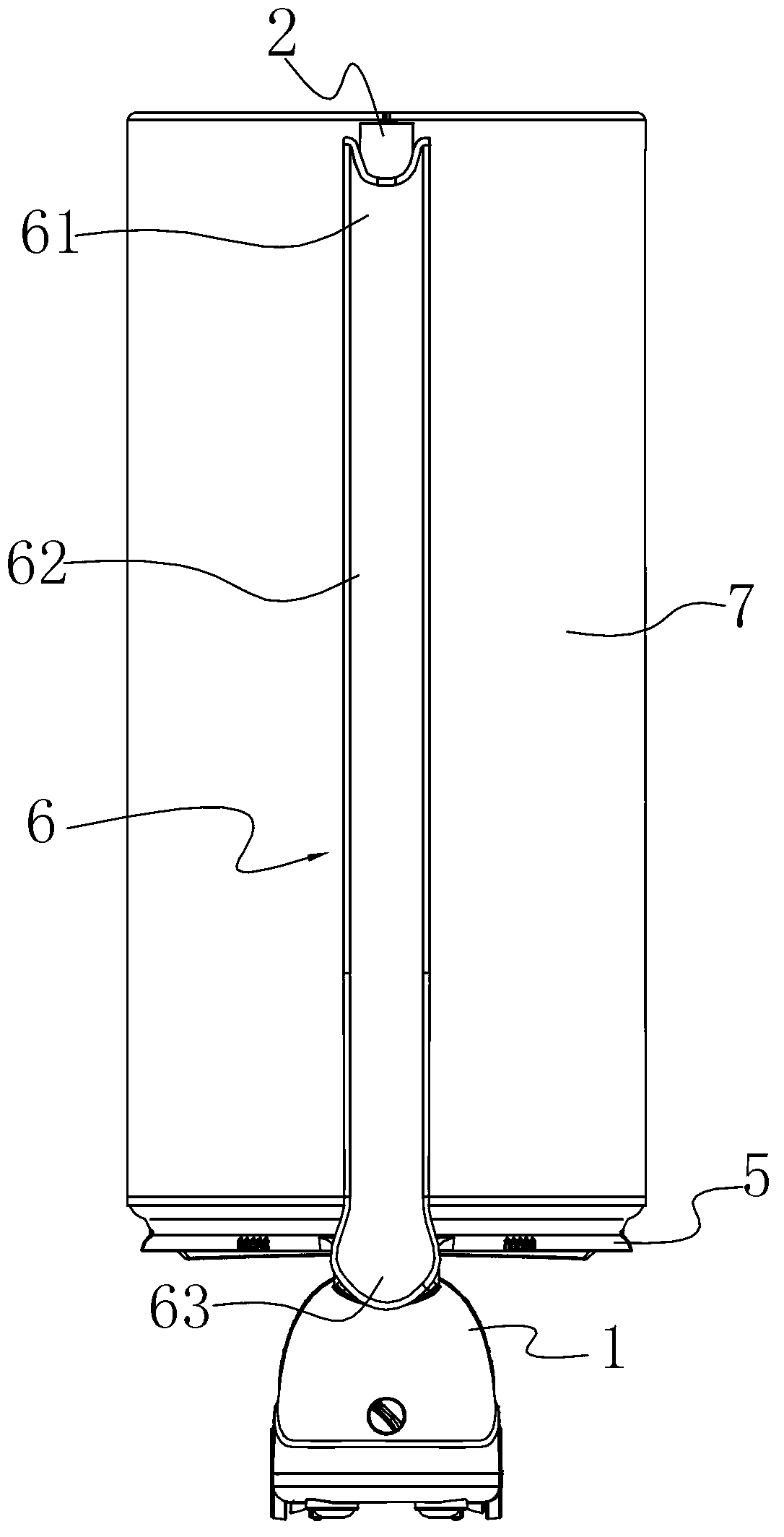 Side column type laundry dryer