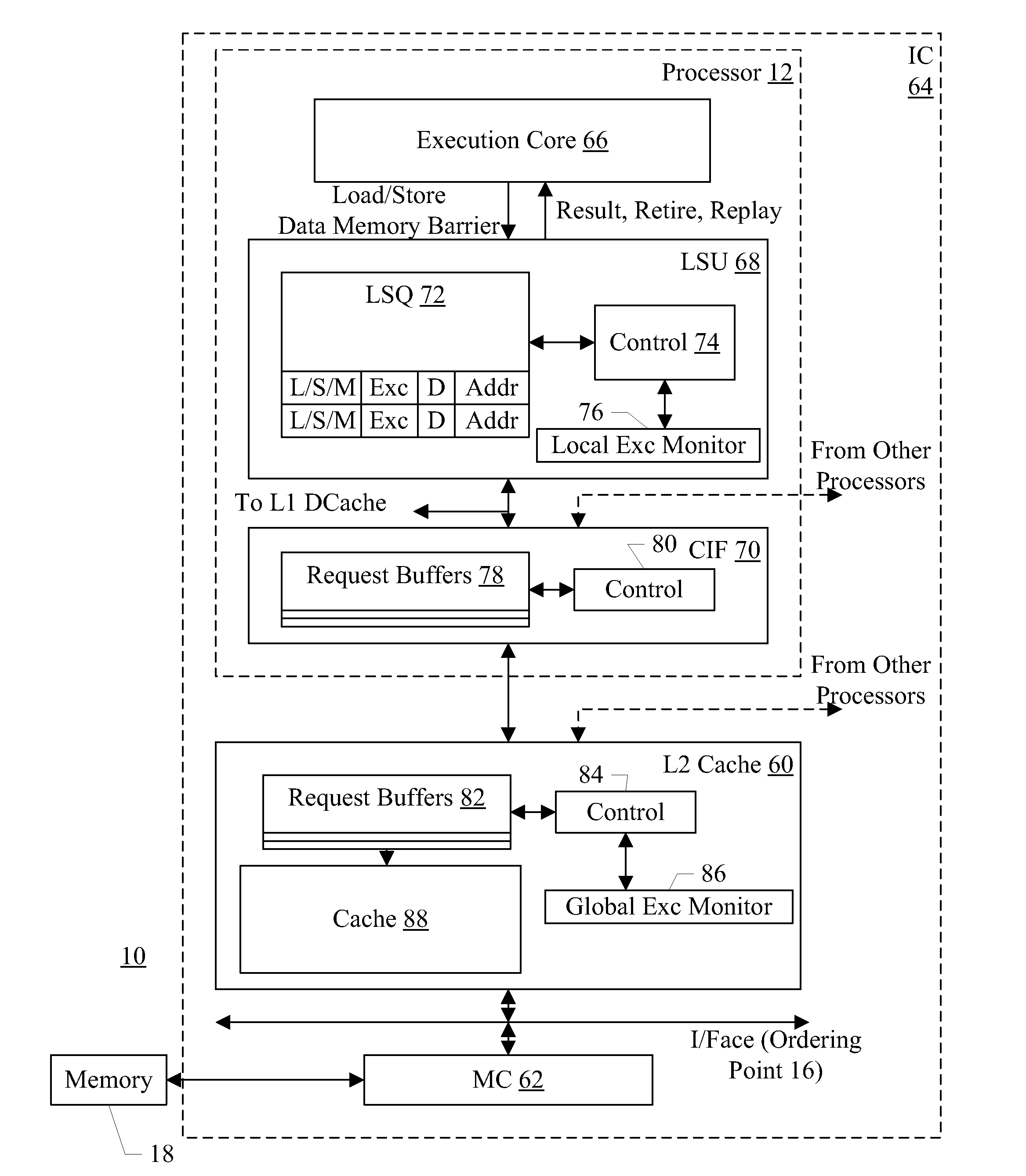 Fused store exclusive/memory barrier operation