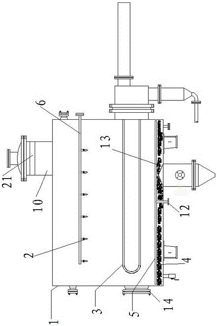 Descaling separation assembly and landfill leachate MVR evaporation device comprising same