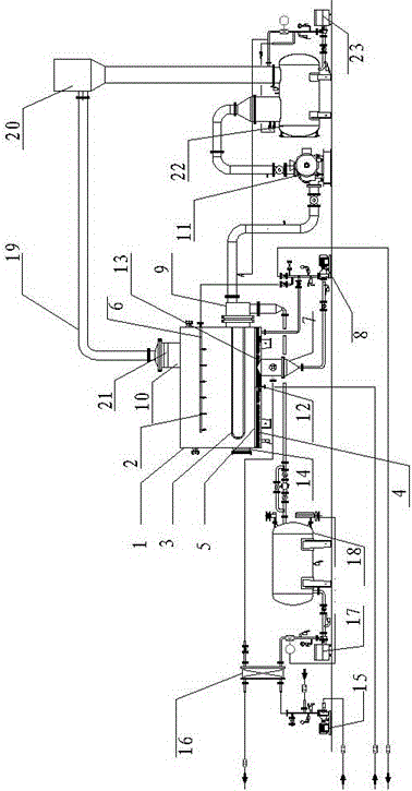 Descaling separation assembly and landfill leachate MVR evaporation device comprising same