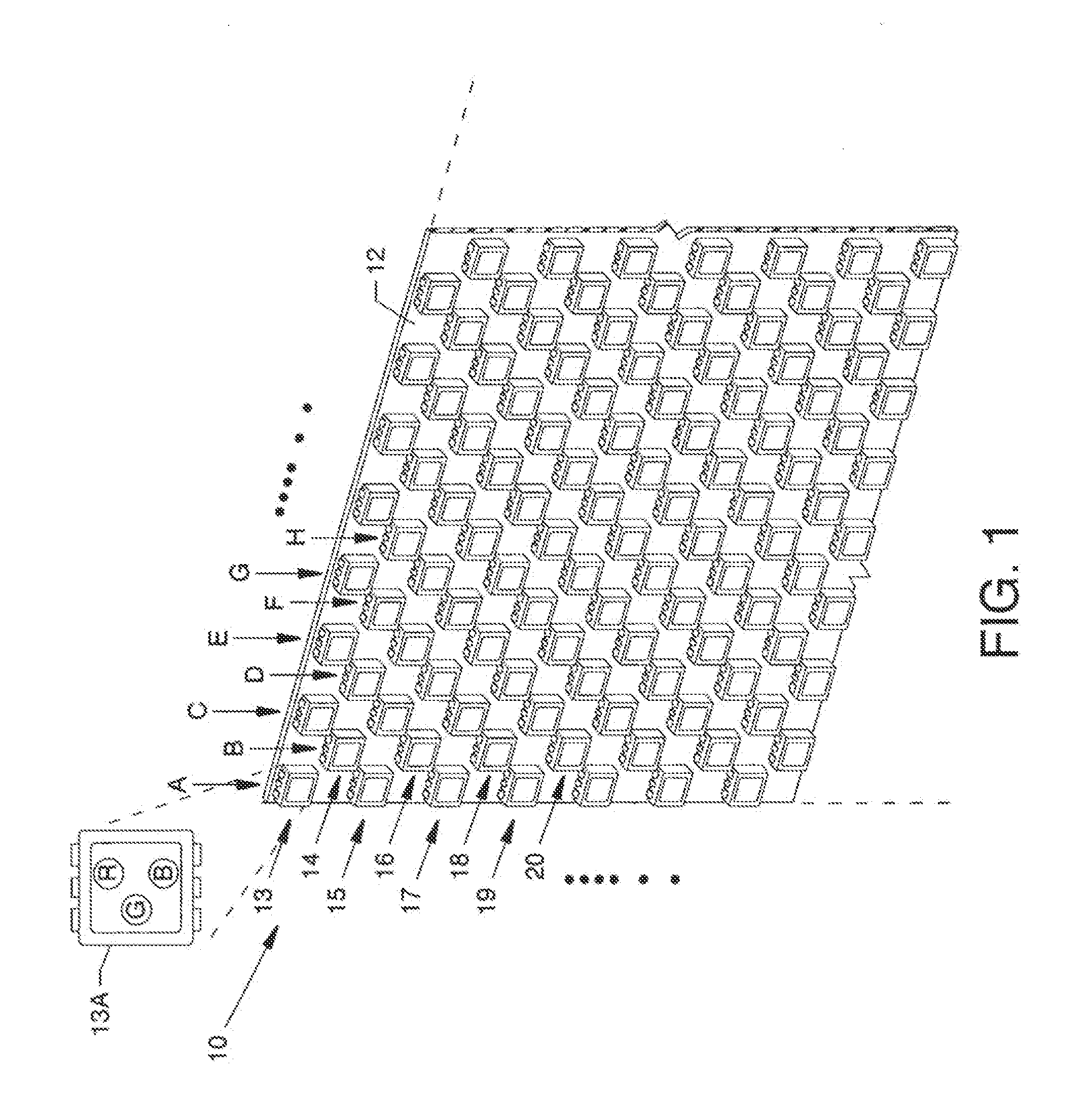 Pixel interleaving configurations for use in high definition electronic sign displays